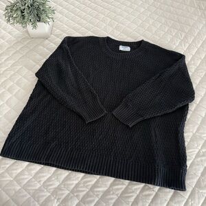 Old Navy Black Cable Knit Sweater